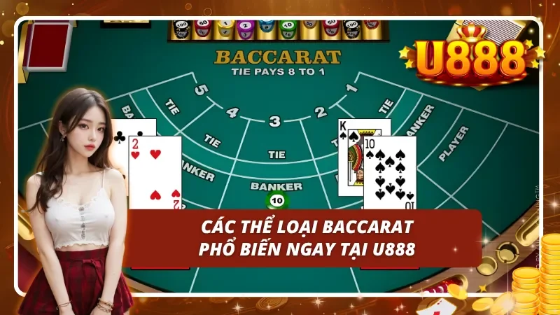 Các phiên bản chơi khác nhau có mặt tại Baccarat U888