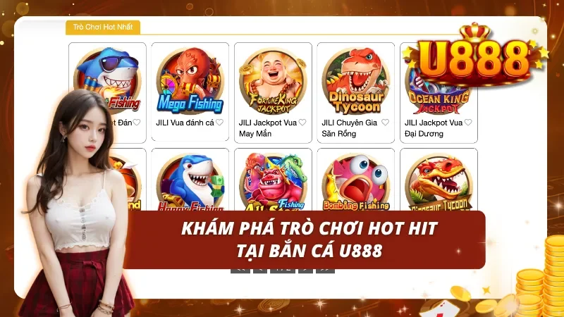 Trò chơi hot hit tại bắn cá U888