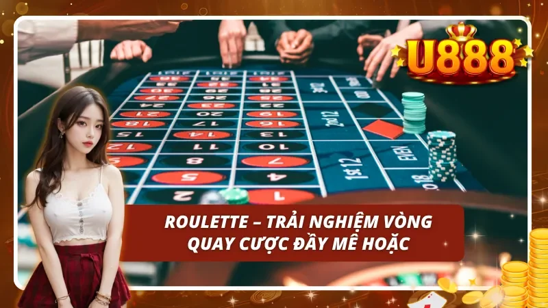 Trải nghiệm vòng quay Roulette đầy hấp dẫn và thú vị tại sòng bài U888