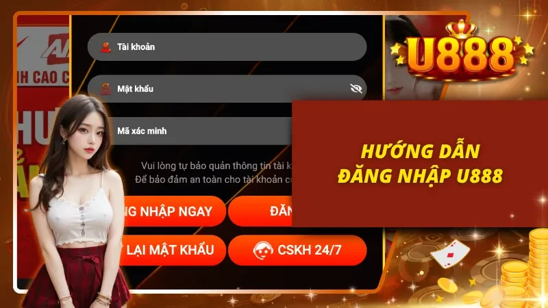 Đăng nhập U888 dễ dàng, không gặp rào cản nào cả